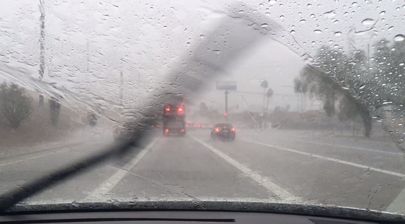 Safe driving tips in heavy rain