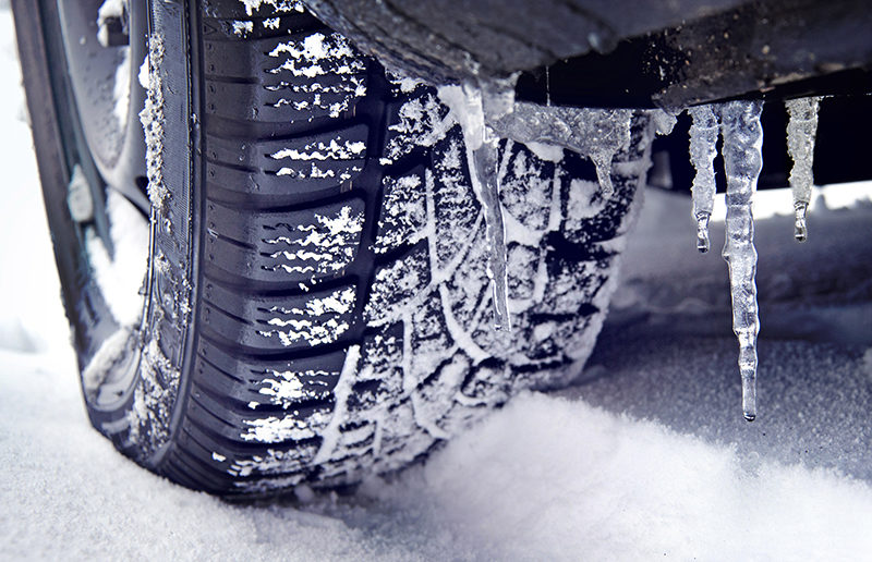 Safe driving tips tire tread snow