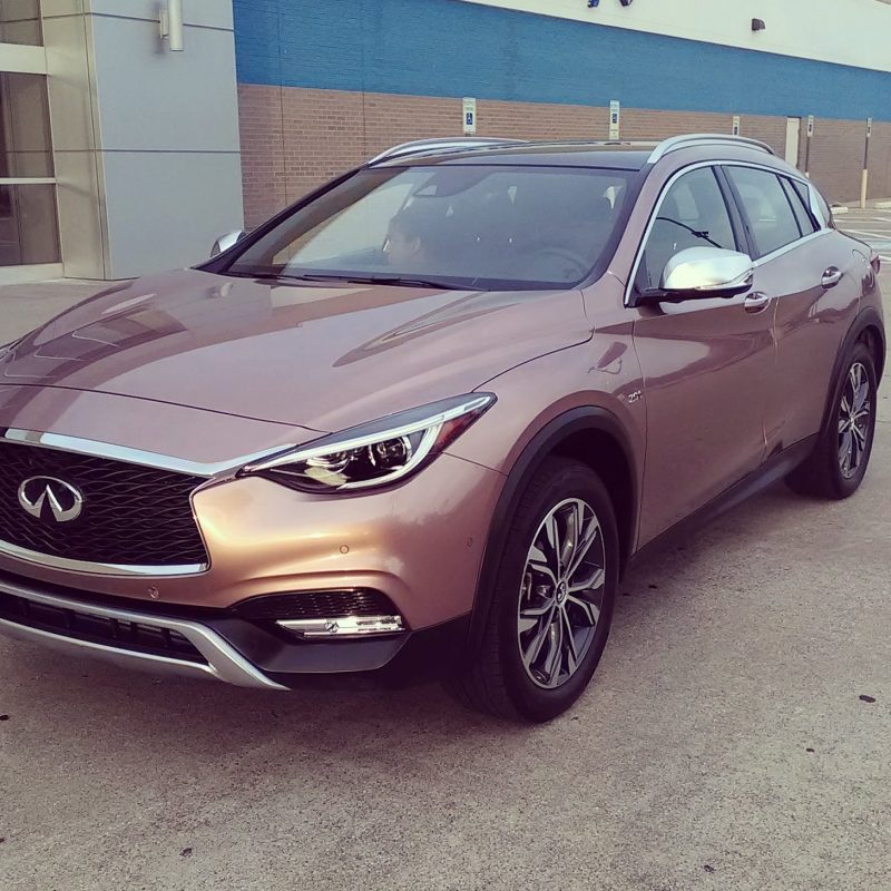 Liquid Copper is a remarkable shade on this Infiniti QX30