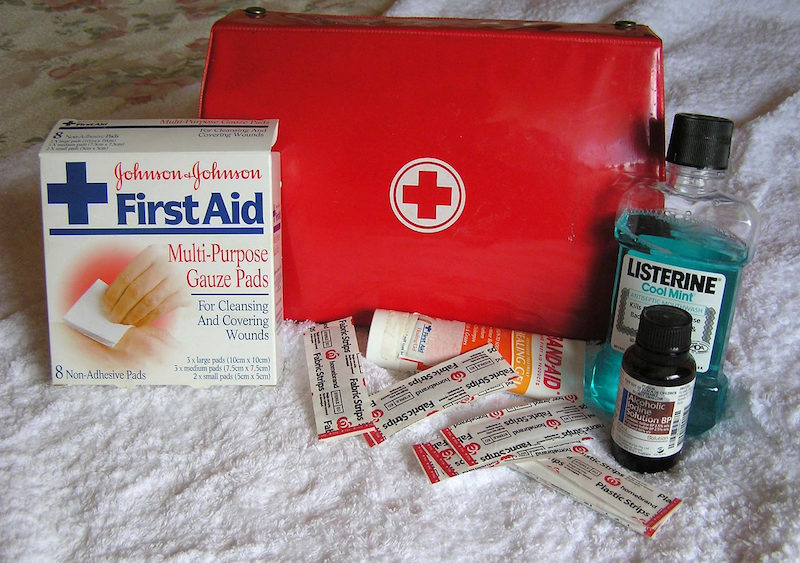 A first aid kit Car Emergency Kit Must-Haves