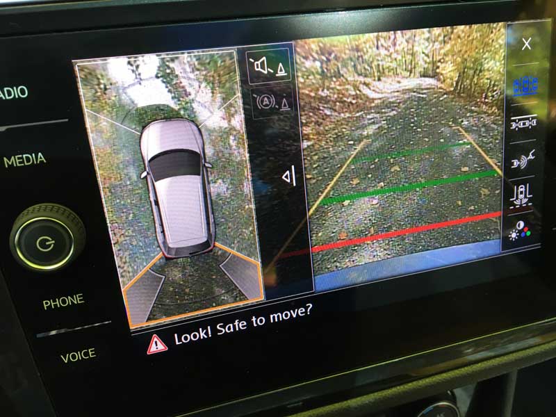 The 360-degree overhead view camera is a fantastic option!