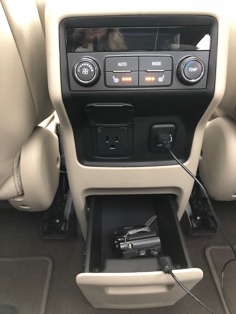 center console in backseat 