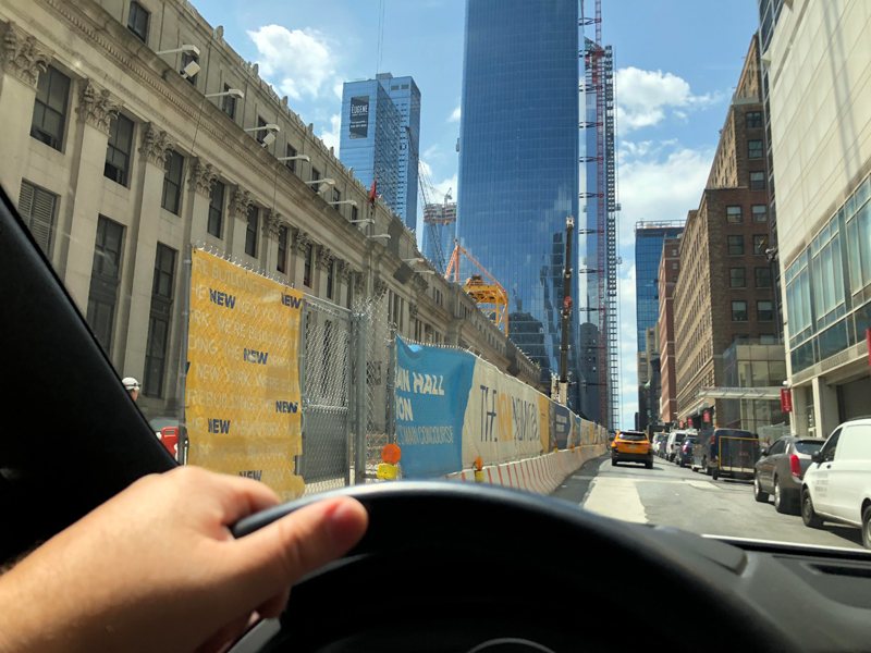 Mazda CX-9 Signature AWD NYC Road Trip Narrow Streets and Construction