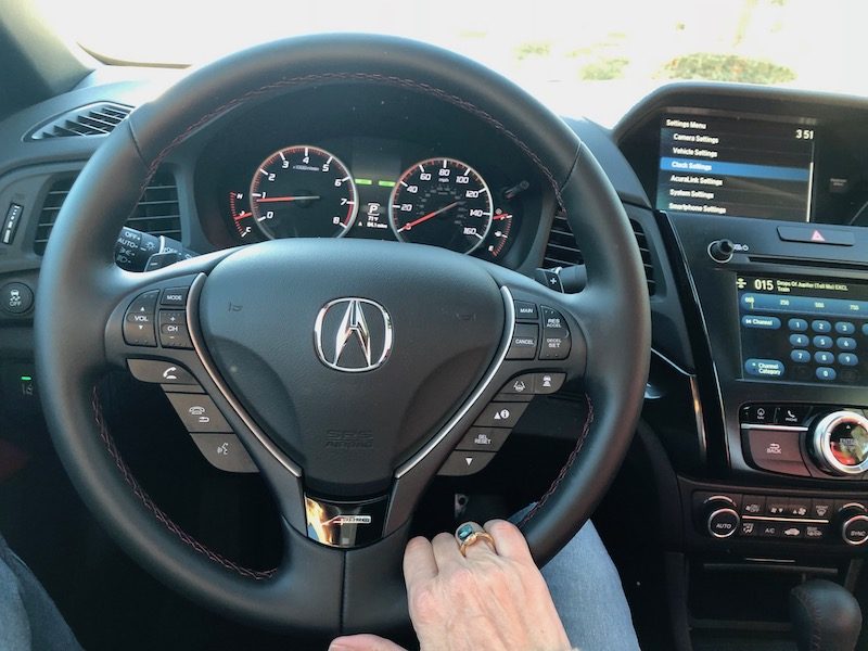 2019 Acura ILX steering wheel display buttons 
