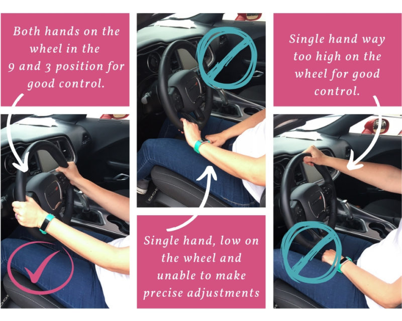 Where to put your hands on the steering wheel