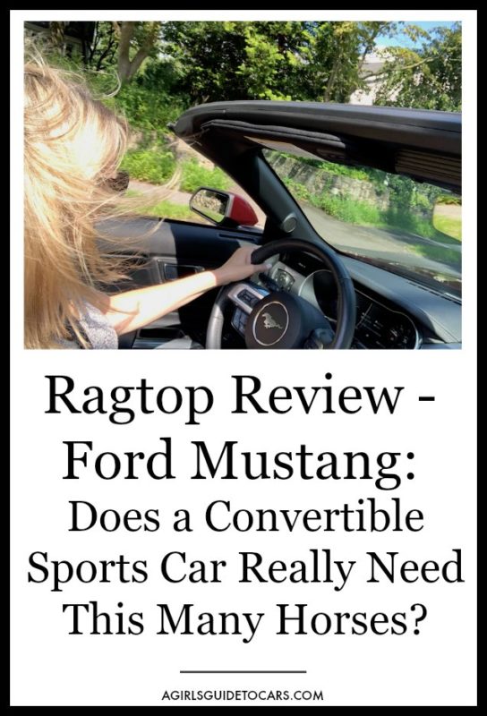 Yes, this car is over the top. And yes, every giggle and thrill is worth it. Plus, in the Mustang GT 5.0 your hair won't get stuck in your lip gloss.