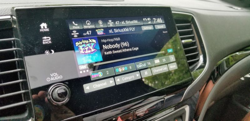 The 9 inch touch screen is an available feature and standard in the Elite model.