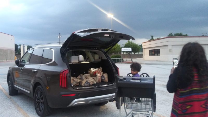 Grocery Trips with Nana are much more fun in the Kia Telluride