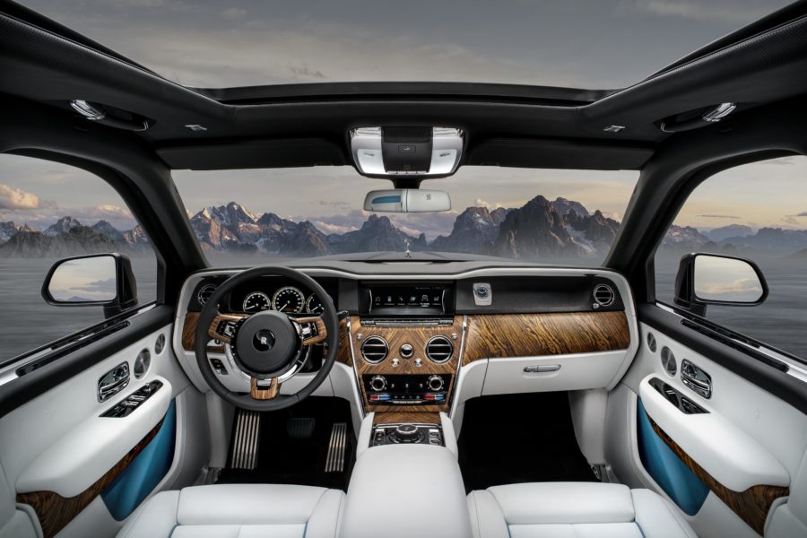 The inside of the Rolls Royce Cullinan is just an unrivaled as the outside. Photo provided by Rolls Royce. 