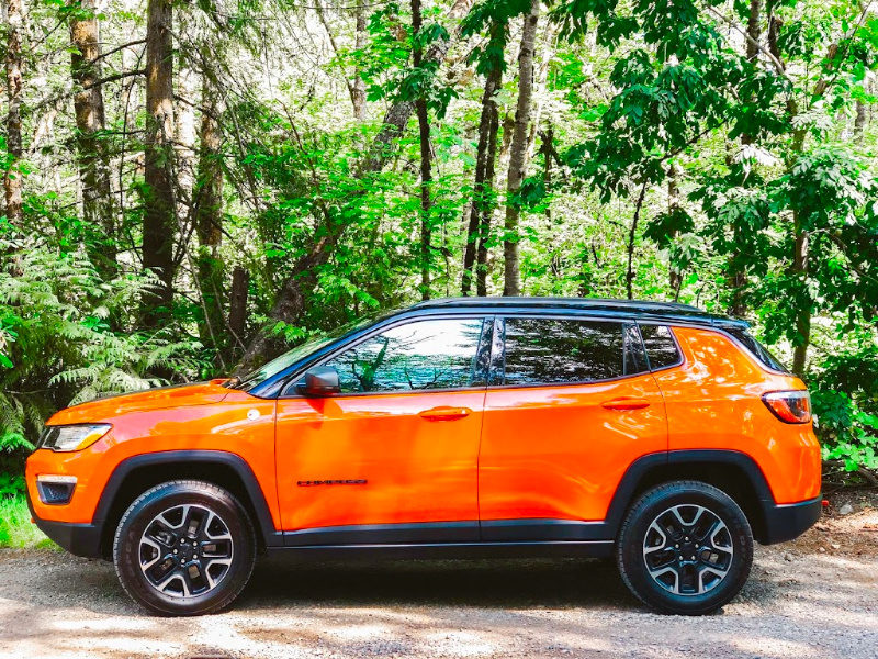 Orange Jeep Compass