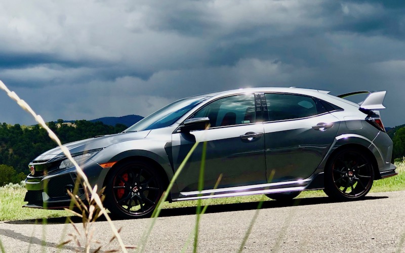 supercars Toyota GR Supra, Acura NSX and Honda Civic Type R