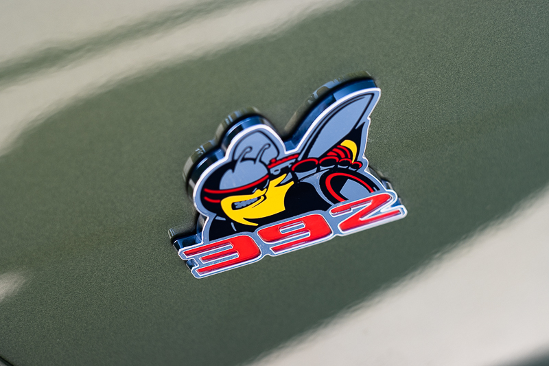 Super Bee brings heritage aesthetics to the Dodge Challenger.