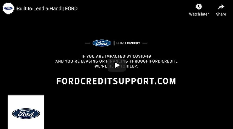 Car payments Ford Credit Covid-19