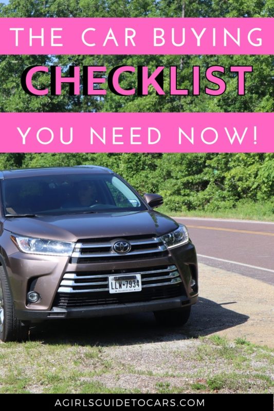 need a car buying checklist? We've got you covered.