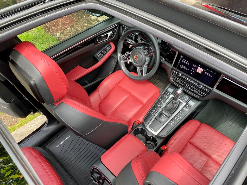Porsche Macan red interior