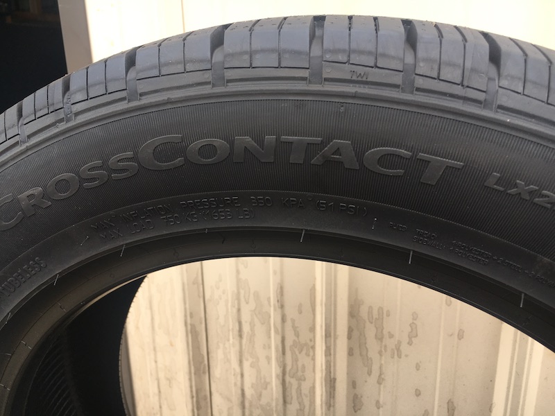 new tires Continental tire reiview