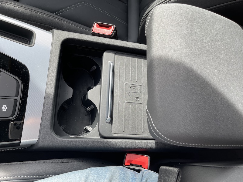 The Audi Phone Box wireless charger and console