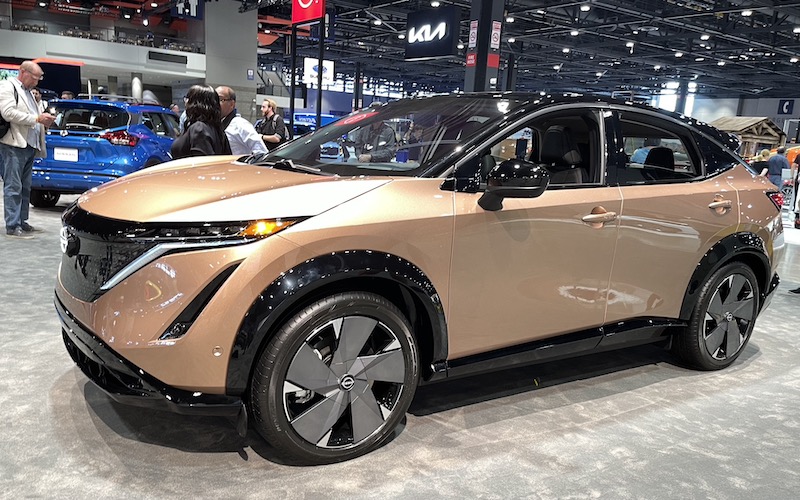 The Nissan Aryia all electric SUV