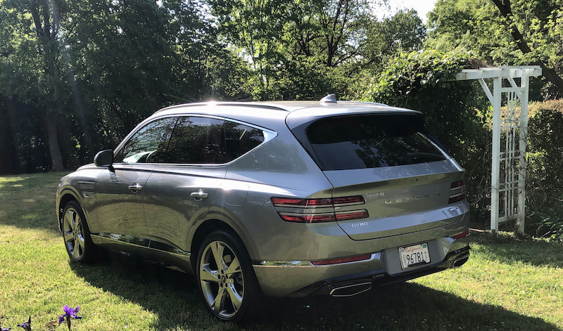 The rear details of the Genesis GV 80 are elegant, too