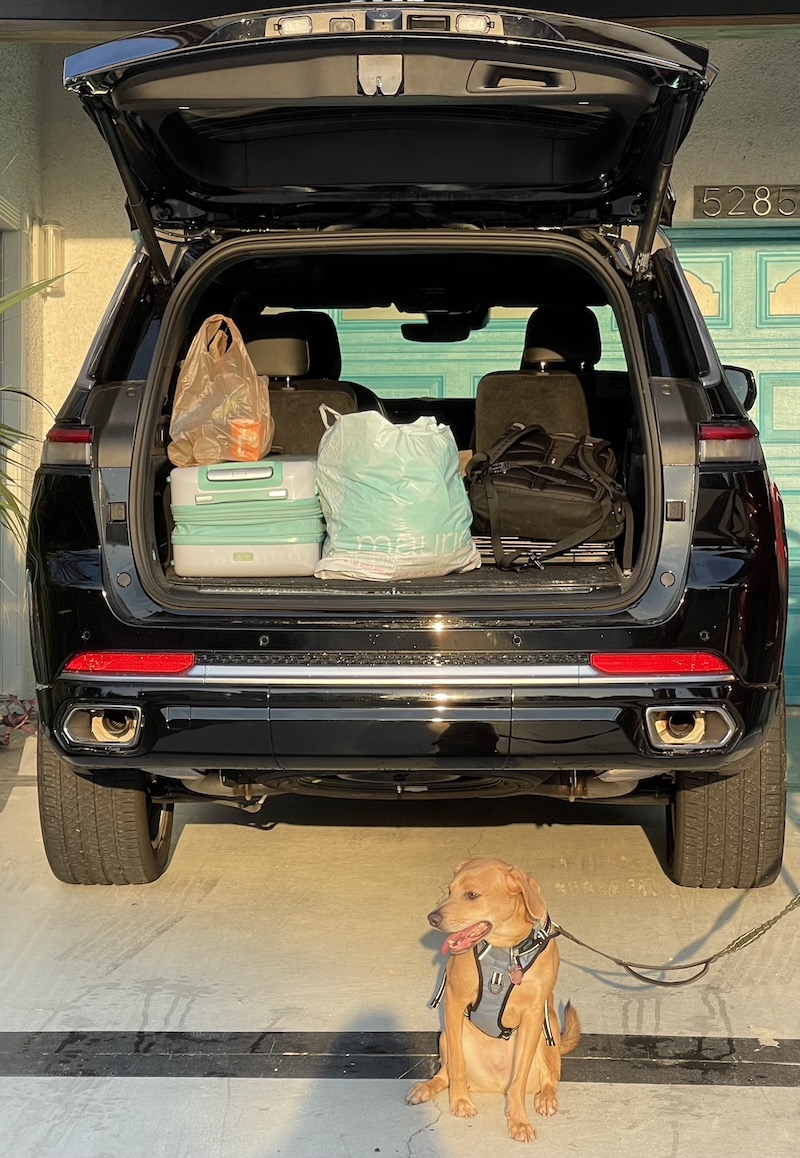 Packing up the Jeep Grand Cherokee L