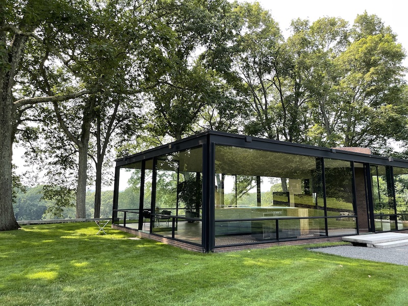 Philip Johnson's Glass House in New Canaan CT