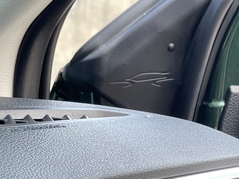 One of the 20+ Easter eggs in the Toyota Corolla Cross