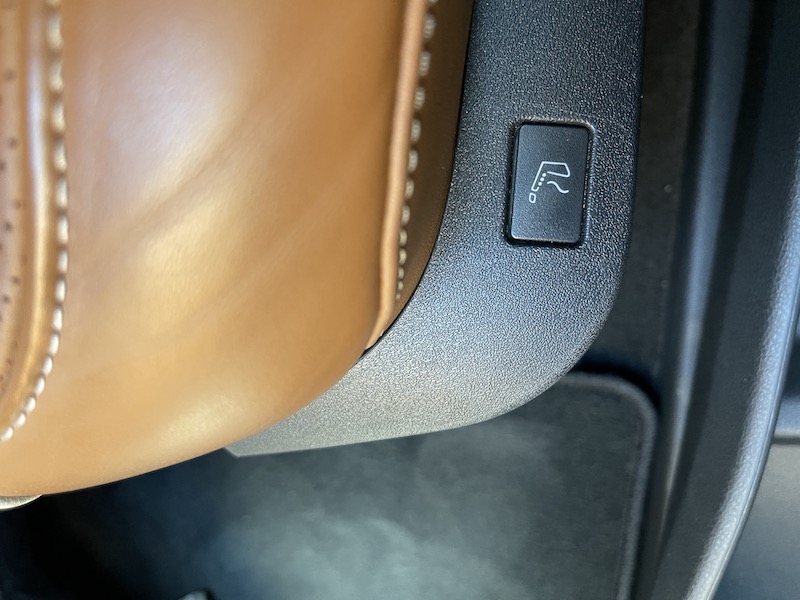 This little button on the side of the front seats allows you to instantly access the massage function