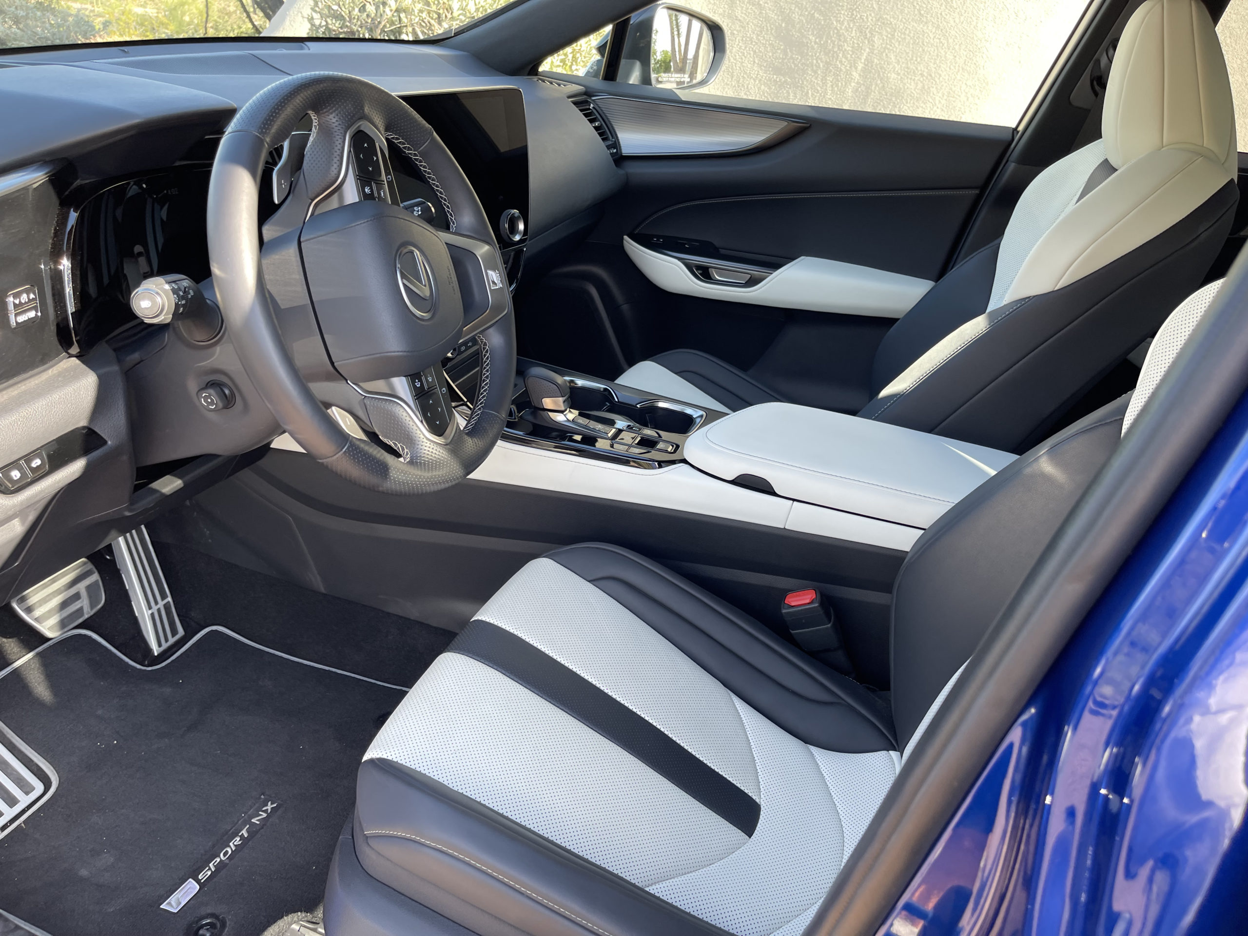 The front driver's seat in the 2022 Lexus NX