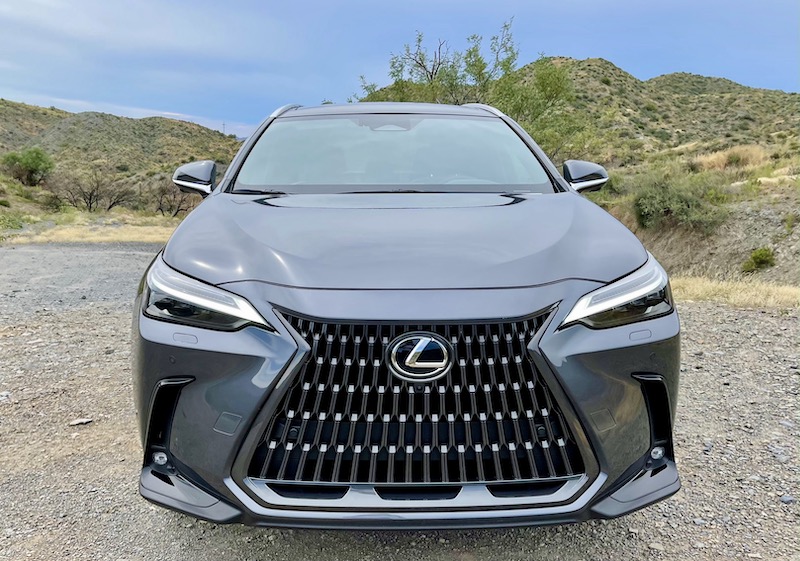 The new front grille on the 2022 Lexus NX