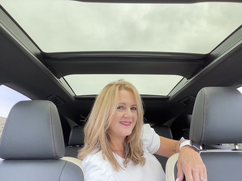 The panoramic sunroof makes the cabin of the Lexus NX feel roomier