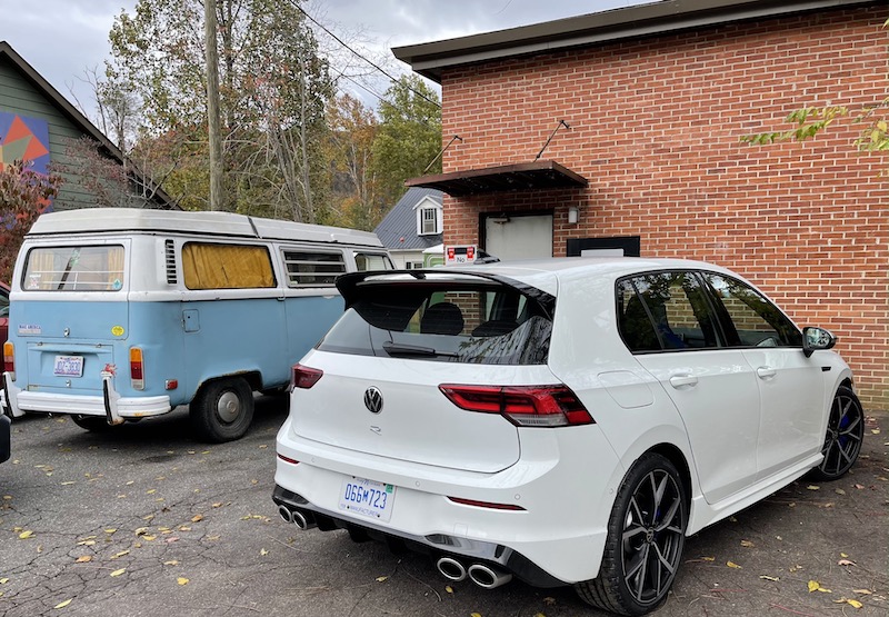 Golf R with a W Microbus. Photo by Scotty Reiss