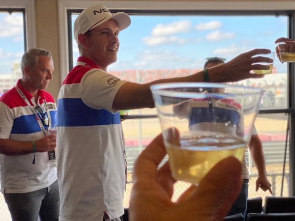 F1 Acura Victory Toast. Photo by Kristin Shaw