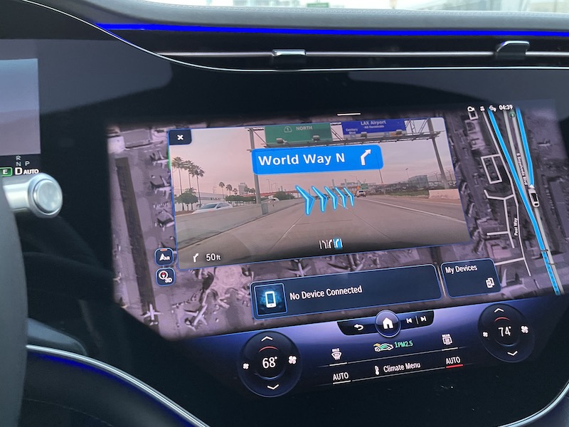 Mercedes-Benz may have the best navigation - it's augmented with video views and graphic overlays