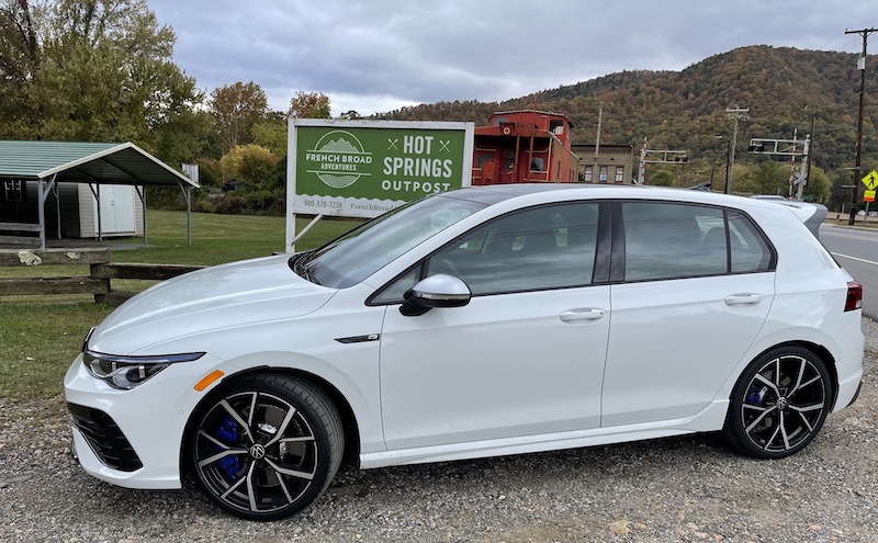 The 2022 Golf R was fun to drive into the North Carolina mountains. Photo by Scotty Reiss