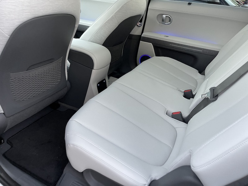 The rear seat in the Hyundai IONIQ 5