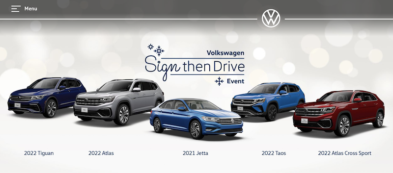 VW's Sign Then Drive finance offer new car lease and finance deals