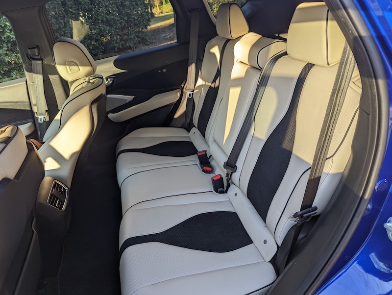 2022 Acura RDX rear seats. Photo: Annika Carter