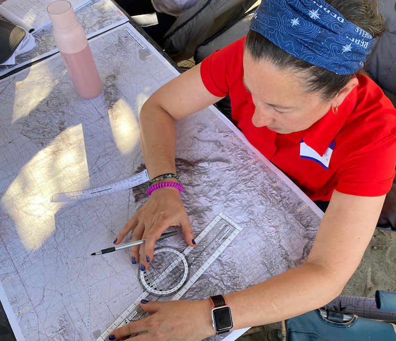 Kristin learning how to navigate. Photo: Jill CIminillo