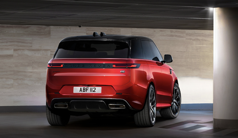 The rear of the 2023 Range Rover Sport