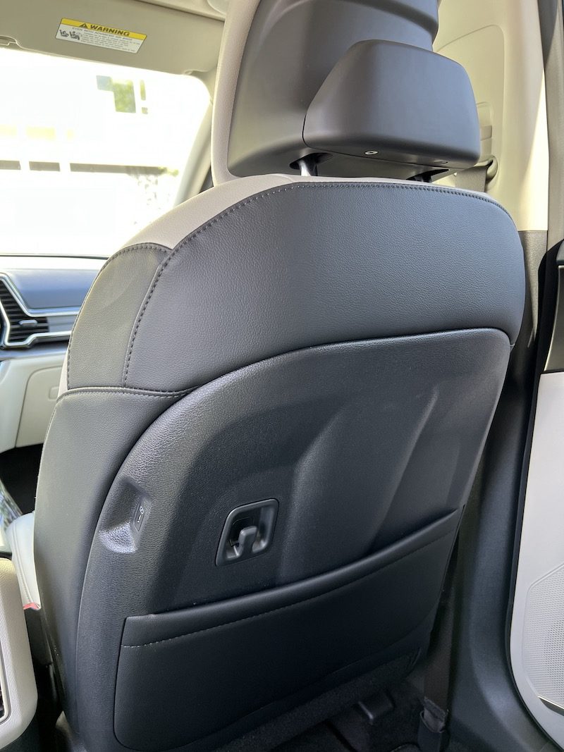 The seatbacks in the 2023 Kia Sportage carry a lot of features for passengers