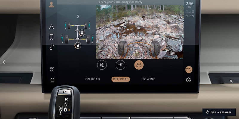 11.4" touchscreen in the Defender 130. Photo: Land Rover
