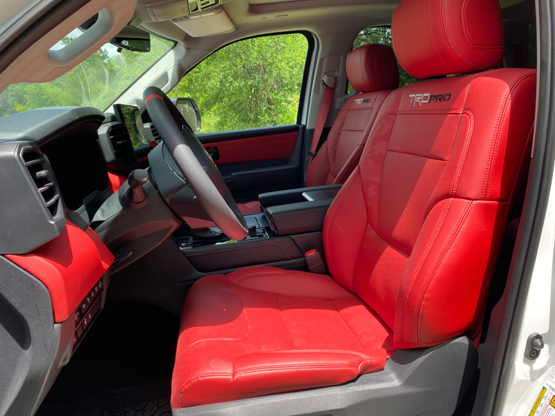 2023 Toyota Sequoia TRD Pro Red Interior
