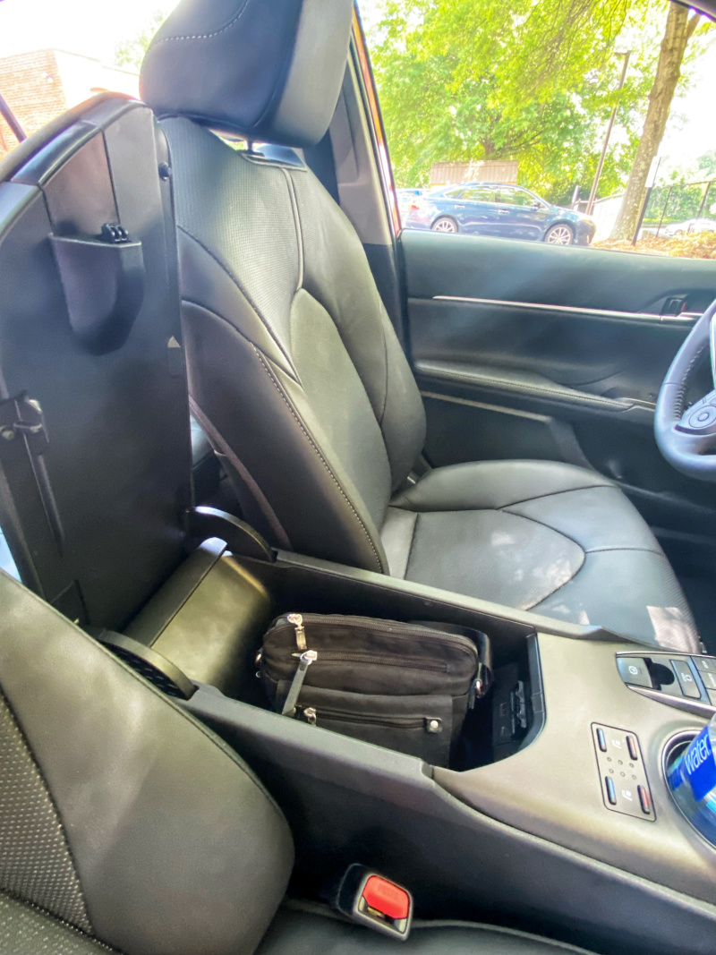 Place For The Purse In The 2022 Toyota Camry