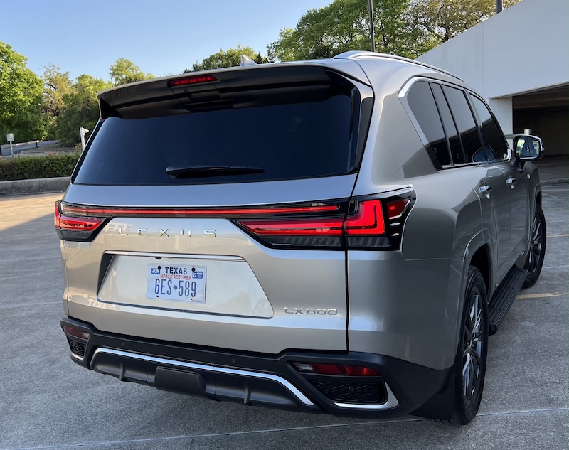 New tail lights and a new Lexus badge distinguish the new Lexus design from the last design