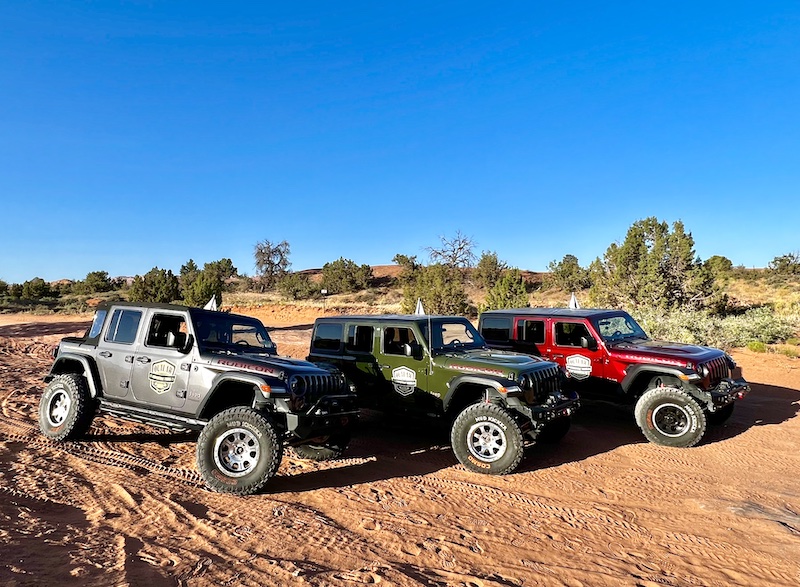 Our off-road Jeeps. Photo: Tami Mittan