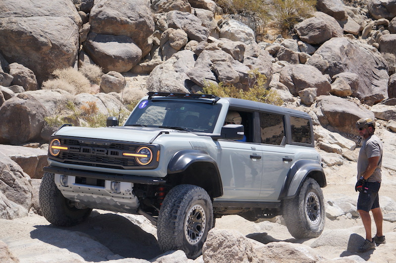 Using different drive modes in the 2022 Ford Bronco. Photo: Emme Hall