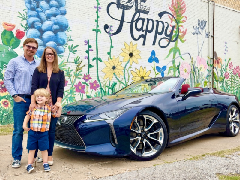 Go Ahead, Get Your Hair Messy. A Luxury Convertible Is Worth It 5 Lexus Lc 500 Convertible And My Family! Photo: Holli Fourniquet