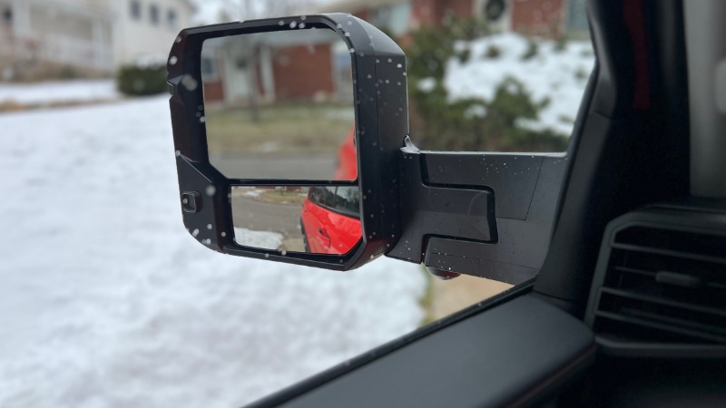 The Optional, Extendable Towing Mirrors Are Larger Than They Appear. While They Increase Visibility To The Back, They Can Also Create Blindspots Up Front. Photo: Allison Bell