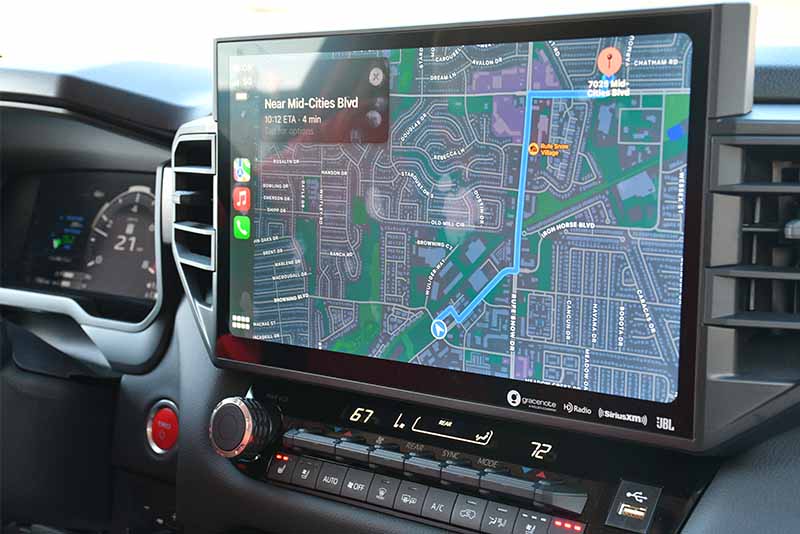 Emergency Preparedness Toyota Navigation Is On A 14&Quot; Touchscreen