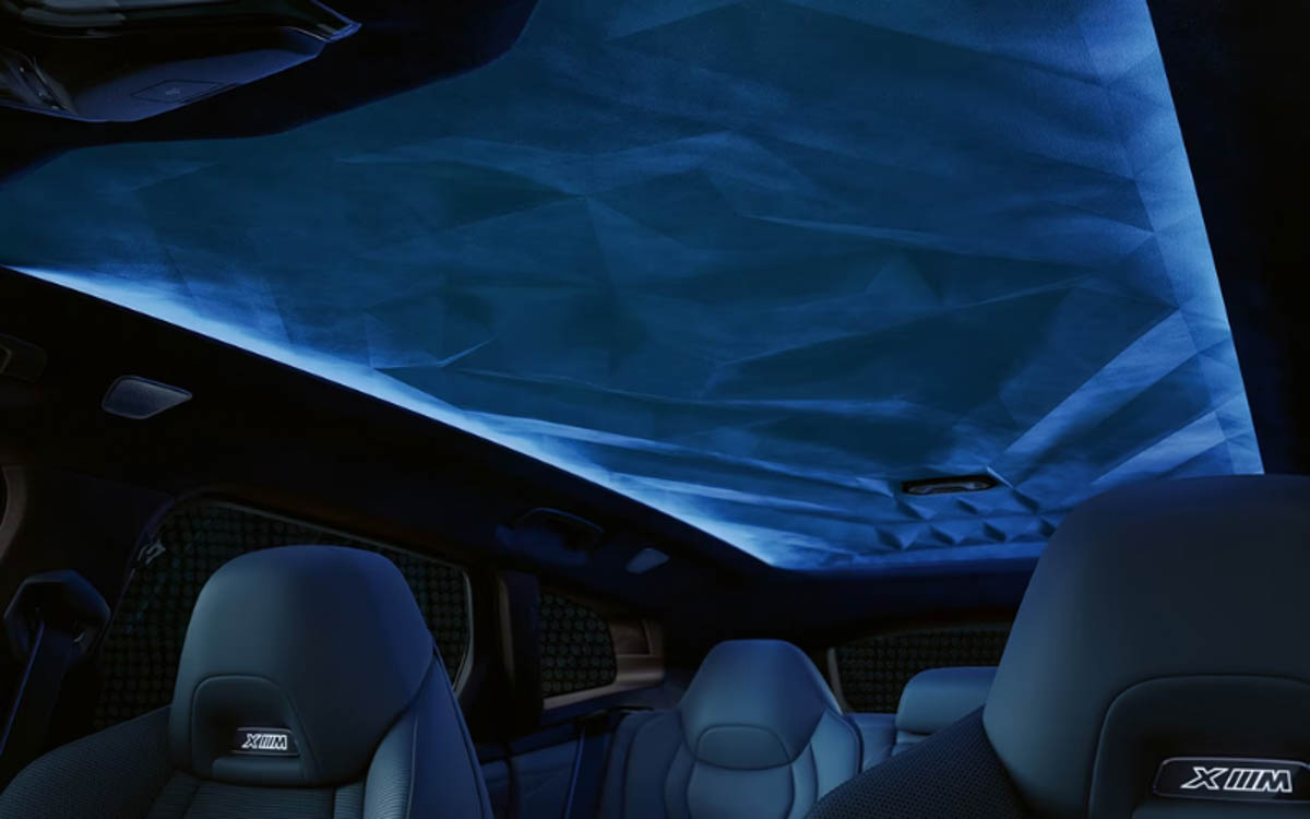 Instead Of A Panoramic Sunroof You Get An Alcantara Headliner With Geometric Shapes And Ambient Lounge-Like Lighting In This Plug-In Electric Hybrid Suv. Photo By Bmw Usa
